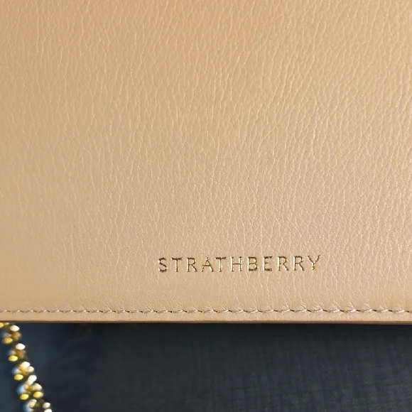 Strathberry Tan and Cream Crossbody Bag - Picture 5 of 10